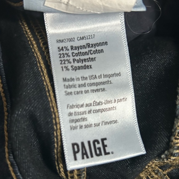 PAIGE VERDUGO ANKLE MID-RISE ULTRA SKINNY JEAN IN NOTTINGHAM - Picture 11 of 16